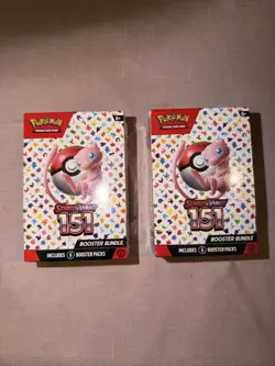 Lot of (2) Pokemon TCG Scarlet & Violet 151 MEW EN Booster Bundles SEALED - Image 1