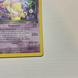 Pokemon TCG Dark Hypno Holo Card 9/82 English 2000 Base Set Vintage - Image 3