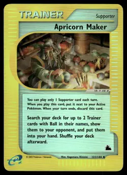 Pokemon Cards Apricorn Maker 121/144 Reverse Holo Skyridge Uncommon NM - Image 1