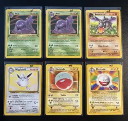 Pokemon Base/Jungle/Fossil - 6 Cards (RARE) - Vintage 1999! MP - Image 1