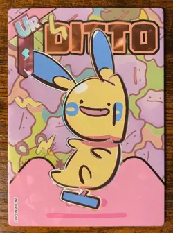 Ditto Minun UR 007 Eif Origin 4.0 Non-TCG Pokemon Card - Image 1