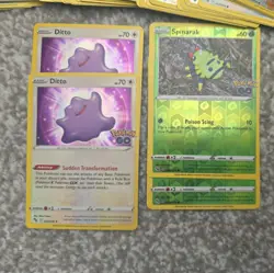 Pokemon TCG Trading Card Pokemon Go Bundle Reverse Cards & Ditto Stickers - Image 2