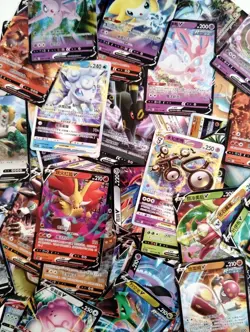 50 Random EX And V Pokemon Cards. ENGLISH & JAPANESE + 2 FREE Full Art/Art Rare - Image 1
