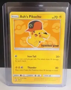 Ash's Pikachu SM110 Non-Holo Promo Pokemon the Movie Pokemon TCG - Image 3