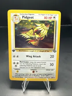 Pokemon TCG Pidgeot Jungle 1st Edition Holo Rare 8/64 - Image 1