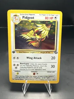 Pokemon TCG Pidgeot Jungle 1st Edition Holo Rare 8/64 - Image 2