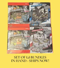 Pokemon Black Bolt and White Flare Binder + Poster Collection Bundles - IN HAND - Image 1