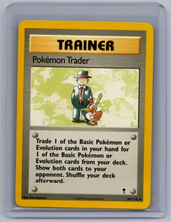 Pokemon Trader 77/102 Rare Base Set Unlimited Pokemon Near Mint - Image 1