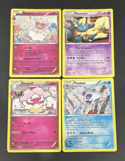 Pokemon TCG 2016 Generations RC Lot of 4 Diancie, Meowstic, Slurpuff, Froslass - Image 1