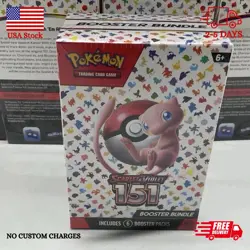 POKEMON TCG SCARLET & VIOLET 151 BOOSTER BUNDLE BOX FACTORY SEALED New 6 Packs!! - Image 1