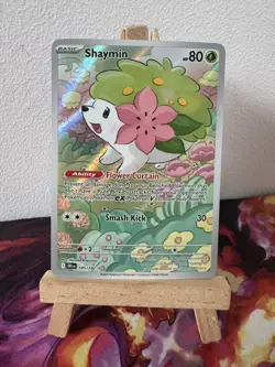 Shaymin 185/182 Illustration Rare Destined Rivals Pokemon Card - Image 1