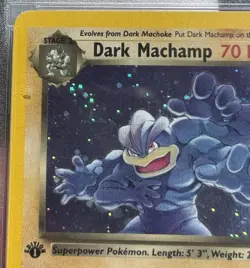 Pokemon Team Rocket Dark Machamp Holo Rare 1st Ed 10/82 PSA 9 2000 - Image 4