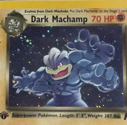 Pokemon Team Rocket Dark Machamp Holo Rare 1st Ed 10/82 PSA 9 2000 - Image 5