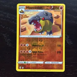 Hippowdon 085/203 Pokemon Evolving Skies Sword & Shield Reverse Holo Uncommon NM - Image 1