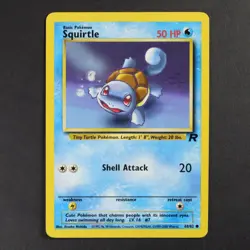 Squirtle 68/82 Team Rocket Pokemon TCG P-LP Great Condition - Image 1