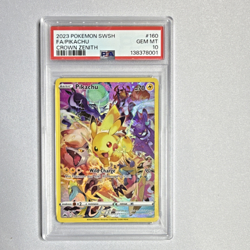 Pokemon Pikachu 160/159 Crown Zenith Secret Rare FA Holo PSA 10 2023 English - Image 1