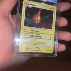 2008 Pokemon Majestic Dawn Rotom 13/100 Holo Rare Bleed Error W Swirl! - Image 2