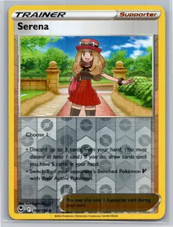 2022 Pokemon TCG Silver Tempest Reverse Holo Serena 164/195 NM - Image 1