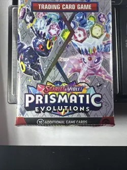 22.49g Prismatic Evolutions Pokemon Booster Pack New Sealed - Image 2