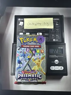 22.30g Prismatic Evolutions Pokemon Booster Pack New Sealed - Image 1