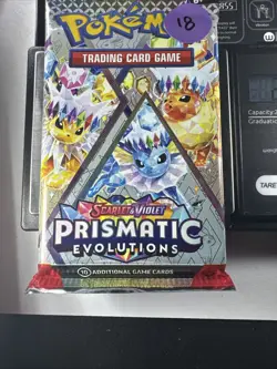 22.46g Prismatic Evolutions Pokemon Booster Pack New Sealed - Image 2
