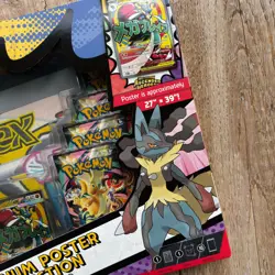 Pokemon Ascended Heroes Premium Poster Collection Mega Lucario | New & Sealed - Image 3