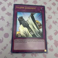 Yugioh Solemn Judgement Blrr-En100 Rare 1st Ed NM Card - Image 1