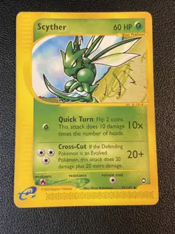 Scyther 57 Uncommon Aquapolis 057/147 E-Reader Pokemon - Image 1