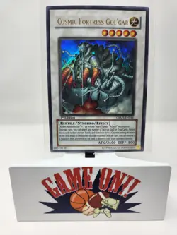 YuGiOh Cosmic Fortress Gol'Gar CRMS-EN044 1st Edition Ultra Rare NM - Image 1