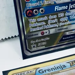 Pokemon Salamence GX SM139 Full Art Holo Black Star Promo + Greninja Break Card - Image 4