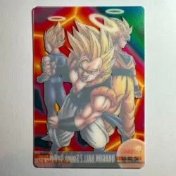 S0937 Gogeta Japanese Dragon Ball Z x Morinaga Wafer Card 524 - Image 2