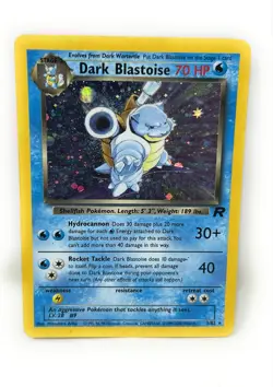 Pokemon TCG Dark Blastoise Team Rocket Holo Rare Card 70HP English - 03/82 - Image 1