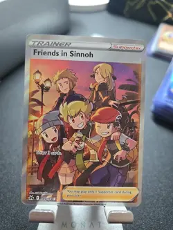 Pokemon TCG Crown Zenith Trainer Friends in Sinnoh Holo Ultra Rare Card 149/159 - Image 1