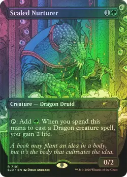 MTG - Scaled Nurturer - Foil - Dungeons & Dragons Secret Lair - Magic - Image 1