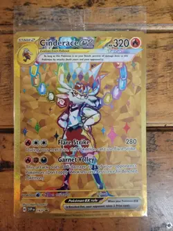 Pokemon TCG Scarlet & Violet Cinderace EX 163 Holo Promo Card Sealed - Image 1