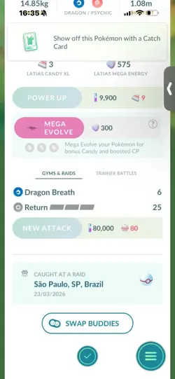 Pokemon Go Legendary Shiny Latias ( High CP )( Purified ) - Image 2
