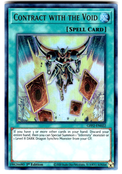 YuGiOh 2nd Haunting Card GFP2-EN022 Contract with the Void - Image 1