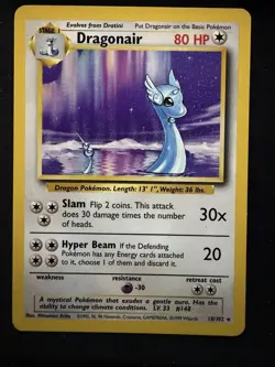 Dragonair - 1999 Pokemon Base Set - 18/102 Vintage - Image 1