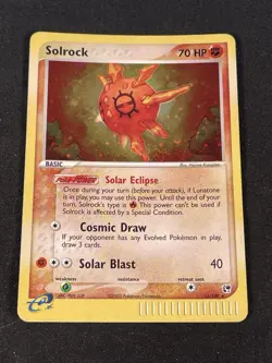 Pokemon Solrock Holo 2003 EX Sandstorm 13/100 - Image 1