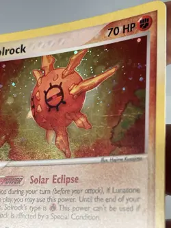 Pokemon Solrock Holo 2003 EX Sandstorm 13/100 - Image 4