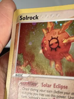 Pokemon Solrock Holo 2003 EX Sandstorm 13/100 - Image 5