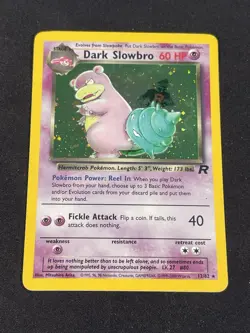 Pokemon TCG Team Rocket Dark Slowbro Holo 12/82 - Image 1