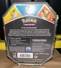POKEMON NEW & FACTORY SEALED 2021 - JOLTEON V EEVEELUTIONS TIN - REPRINT RELEASE - Image 2