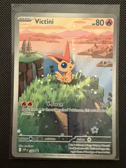 Pokemon TCG Victini SVP 208 Promo Victini Illustration Collection #2 - Image 1