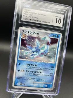 2007 Pokemon Japanese Glaceon Dawn Dash 1st Edition Holo Rare #161 CGC 10 SWIRL - Image 2