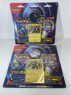 NEW Pokemon Mega Evolution & Phantasmal Flames 2-Pack Blister Sealed: Lot of 2 - Image 1