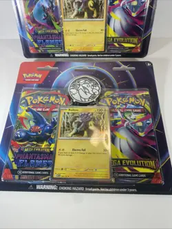 NEW Pokemon Mega Evolution & Phantasmal Flames 2-Pack Blister Sealed: Lot of 2 - Image 2