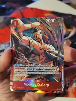 Monkey D. Garp Alt Art OP13-016 R Carrying on His Will ONE PIECE TCG NM English - Image 1