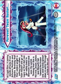 Topps Pokemon The Movie 2000 Farewell Team Rocket… #55 Blue Label Card - Image 2