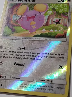 REVERSE HOLO Whismur 116/168 LP - Celestial Storm Pokemon Card Shibuzoh Art - Image 2